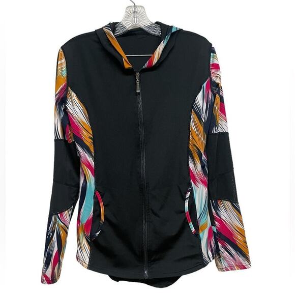 Women's Workout Jacket-Dolce Bonita Activewear Shirt Women’s Size L - Picture 1 of 6